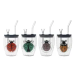 Double-Walled Glass Water Pipes Set CH003 - Image 3