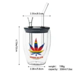 Double-Walled Glass Water Pipes Set CH001 - Image 5