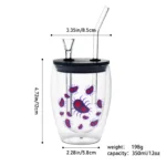 Double-Walled Glass Water Pipes Set CH007 - Image 7