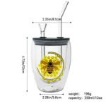 Double-Walled Glass Water Pipes Set CH005 - Image 7