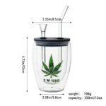 Double-Walled Glass Water Pipes Set CH001 - Image 6