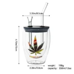 Double-Walled Glass Water Pipes Set CH001 - Image 3