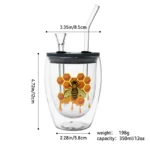 Double-Walled Glass Water Pipes Set CH005 - Image 5