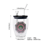 Double-Walled Glass Water Pipes Set CH006 - Image 6