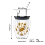 Double-Walled Glass Water Pipes Set CH007 - Image 5