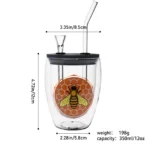 Double-Walled Glass Water Pipes Set CH005 - Image 4