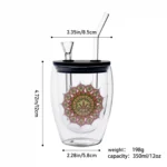 Double-Walled Glass Water Pipes Set CH006 - Image 7