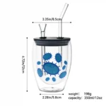 Double-Walled Glass Water Pipes Set CH007 - Image 4