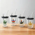 Double-Walled Glass Water Pipes Set CH001 - Image 2