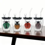 Double-Walled Glass Water Pipes Set CH003 - Image 2