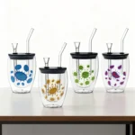 Double-Walled Glass Water Pipes Set CH007 - Image 2