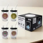 Double-Walled Glass Water Pipes Set CH006