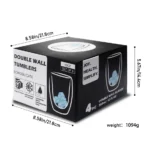 Double-Walled Glass Water Pipes Set CH002 - Image 8